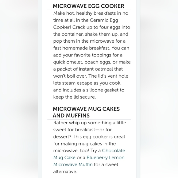 Pampered Chef ceramic egg cooker - Picture 5 of 5